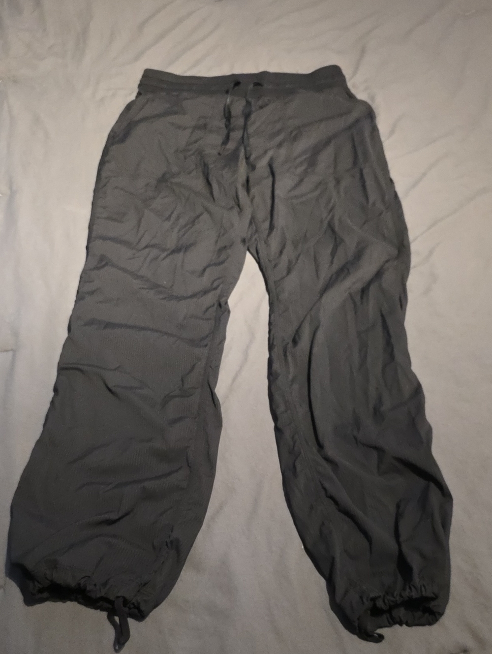 CRZ YOGA Women's Black Dance Studio Style Drawstring Pants